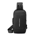 thumbnail image 1 of Men's Anti-Theft Sling Bag Waterproof USB Charging Cross-Body Daypack for Travel Commuting Everyday Use, 1 of 5