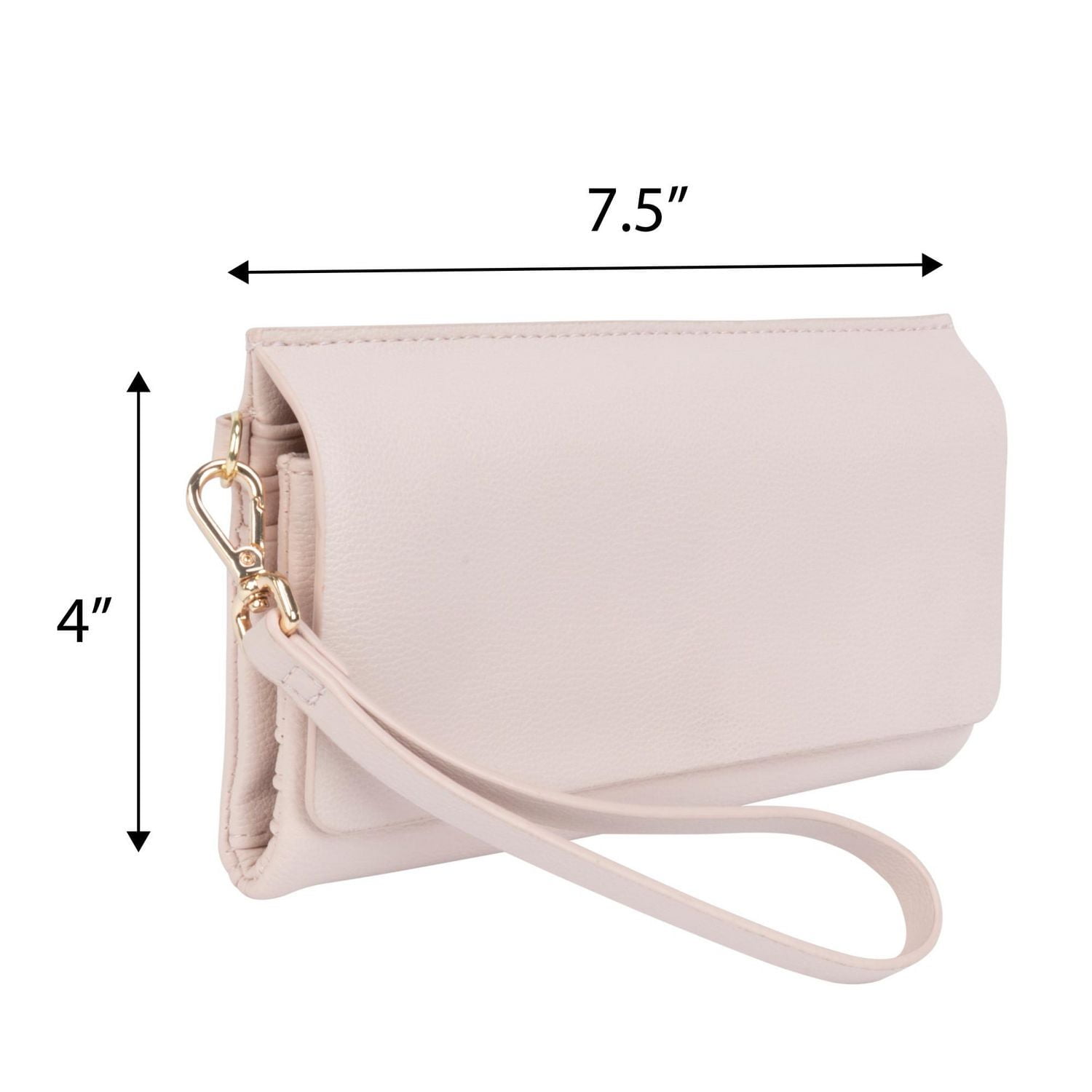 Time and Tru Ladies Flap Wristlet Clutch Wallet, Wristlet clutch wallet.