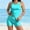 Light Blue, variant on UTSJKR Women's Solid Color Tankini Swimsuit, Sleeveless Crew Neck 2 Piece Bathing Suit with Padded Top for Everyday Summer Beach Use Hot Pink XL