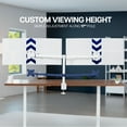 thumbnail image 5 of VIVO White Dual Monitor Adjustable Desk Mount, Fits Ultrawide Screens up to 38", 5 of 8