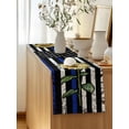 thumbnail image 5 of Table Runner 72 Inches Long for Kitchen Dining, Blue American Flag Dresser Scarf Farmhouse, Dining Table Decorations for Wedding/Parties, Sunflower Vintage USA Flag 14 x 72 In, 5 of 8