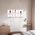 thumbnail image 5 of ZHONGYUTONG Ballerina Pictures Wall Art Ballet Canvas Little Girl Pictures Dancer Art Prints 3 Piece Pink Decor for Girls Room Bedroom (24.00" x 36.00" x 3PCS), 5 of 6