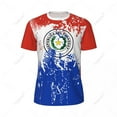 thumbnail image 3 of Exclusive design Paraguay Flag Grain 3D Printed Men For Running Bike Soccer Tennis Fitness Sports jersey Mesh Fans Short T-shirt, 3 of 12