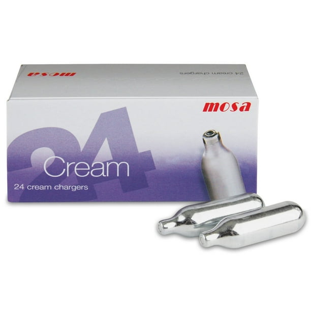 Mosa N2O Whipped Cream Chargers, 24 Pack