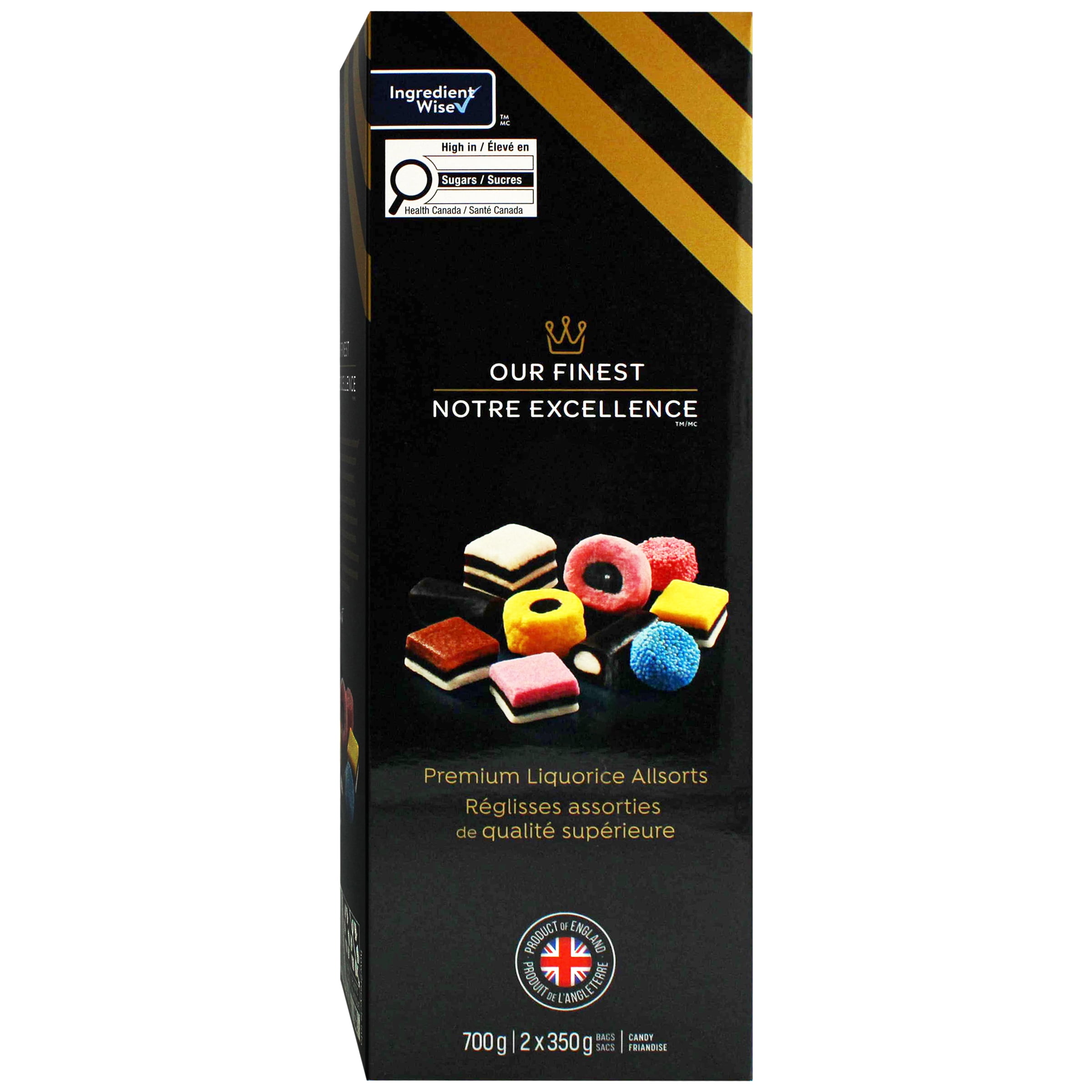 Réglisses assorties de qualité supérieure Notre Excellence 700GR