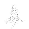 thumbnail image 3 of Pinto, Patricia 12x14 Black Modern Framed Museum Art Print Titled - Fashion Illustration, 3 of 5