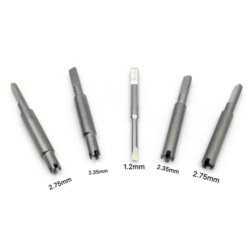 Precision Screwdriver Set 2.35mm and 2.75mm 4/5 Prong Tips, 1.2mm Flat Blade for Various Applications
