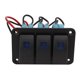 thumbnail image 3 of Interruptor Basculante De 3 Bandas, Protección Contra Sobrecorriente Diseño Trasero Reforzado Interruptor De Encendido Y Apagado Retroiluminación Azul IP65 A Prueba De Agua Para ANGGREK Otros, 3 of 8