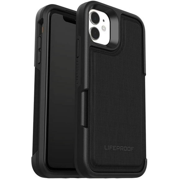 LifeProof FLiP Carrying Case (Flip) Apple iPhone 11 Smartphone, Dark Night (Black/Gray)