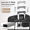 thumbnail image 5 of Ktaxon 20" Carry-on Luggage Softside Suitcases Oragnizer Bag with 360° Spinner Wheels Lightweight Travel Suitcase, Black, 5 of 14