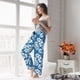 thumbnail image 5 of Balery Leaves And Flowers Pantalones de pijama para mujer, pijamas ultraligeros, pantalones de estar por casa-X-Large, 5 of 6