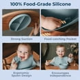 thumbnail image 4 of Oioane Silicone Baby Feeding Set, Baby Spoons and Forks, Sippy Cup,Toddler Plates and Bowls Set, Silicone Bibs, Baby Feeding Essentials, 4 of 7