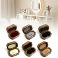 thumbnail image 3 of Walnut Wood Jewelry Box Storage Holder Rustic Wedding Box GXM S3W1, 3 of 8