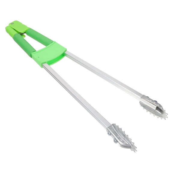IBASETOY Light Green Outdoor Trash Grabber Tool Durable Garbage Clamp with Ergonomic Handle for Easy Litter Pickup