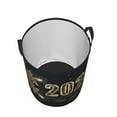 thumbnail image 3 of Bingfone Happy New Year 2024 Waterproof Foldable Laundry Hamper Bucket With Handles For Storage Bin,Clothes Hamper (Medium), 3 of 8