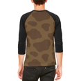 thumbnail image 2 of Halloween Brown Chocolate Milk Cow Costume Mens Raglan T Shirt White-Black MD, 2 of 2