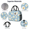 thumbnail image 4 of Daisy Pioneer Flower Blue Pattern Insulated Leakproof Lunch Box for Work, Lunch Bag for Women Men, Loncheras Para Mujer for Beach Travel Picnic Camping, 4 of 5