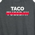 thumbnail image 3 of Instant Message - Taco Tuesday Crossed Out - Women's Racerback Tank Top, 3 of 6