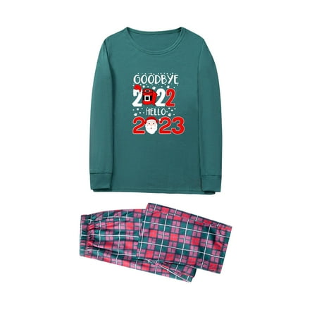 

JDEFEG Pajamas for Christmas Family Of 5 Parent Child Women Mom Outfit Merry Christmas Parent Child Long Sleeved Trousers Pajama Set Christmas Pajamas for Family Plus Size 4X with Shorts Green Xxl