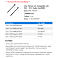 thumbnail image 2 of Inner Tie Rod Set - Compatible with 2003 - 2010 Dodge Ram 3500 2004 2005 2006 2007 2008 2009, 2 of 2