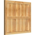thumbnail image 3 of 32 1/4"W X 28"H Timbercraft Six 5 3/8" Boards Framed Board-N-Batten Shutters, Rough Sawn Western Red Cedar (Per Pair), 3 of 13