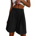 thumbnail image 1 of UANWENN Femmes Mode Décontractée Ensemble Multicolore Shorts Fermeture Éclair Poche Couleur Unie Shorts Raccourcis Pantalon Évasé Legging Pantalon pour Femmes Tenue de Bureau Décontractée Femmes Pantalon Décontracté Taille 14 Pantalon de Yoga avec Poches, 1 of 4