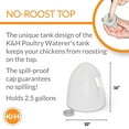 thumbnail image 3 of K&H Pet Products Poultry Waterer Replacement Tank with Cap White 2.5 Gallons, 3 of 6