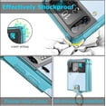 thumbnail image 3 of Designed for Samsung Galaxy Z Flip 4 Case Clear with Ring, Anti-Fall Shockproof Protective Phone Cover Case Compatible with Galaxy Z Flip 4 Case 5 G 2022 (Clear Blue), 3 of 13