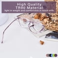 thumbnail image 3 of Gafas con bloqueo de luz azul FONHCOO TR90, montura moderna, 3 of 7