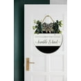 thumbnail image 3 of Always Stay Humble & Kind Sign for Front Door, Decor for Farmhouse Porch Decorations, Round Wooden Hanging Sign Housewarming Gift for Home Outdoor Indoor, 3 of 8