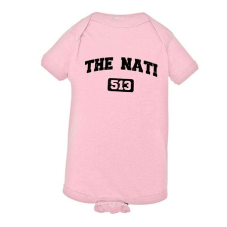 

PleaseMeTees™ Baby Cincinnati 513 The Nati Area Code Distressed HQ Jumper