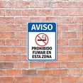 thumbnail image 6 of Portrait Round Plus Aviso Prohibido Fumar En Esta Zona Wall or Door Sign | Spanish Construction Area Signs - Small, 6 of 9