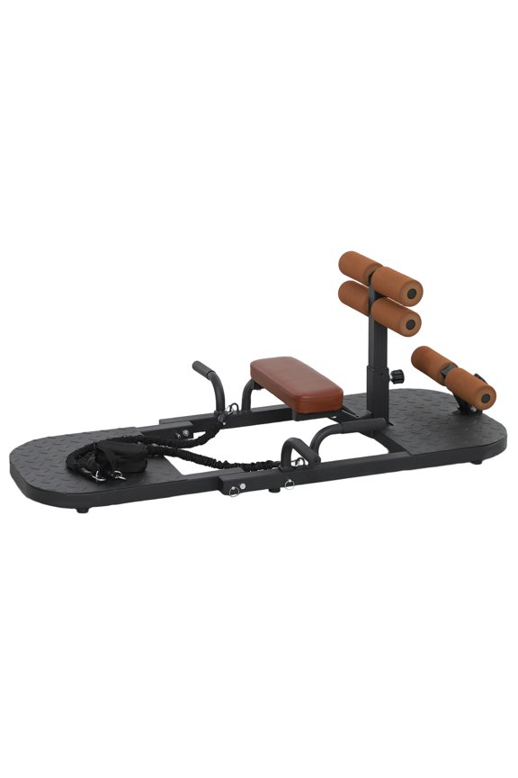 Foldable Sissy Squat Machine, Hip Thrust Machine, Glute Workout Equipment - Black