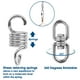 thumbnail image 5 of Silvery Patio Swing Hanging Kit Hammock Chair Hanging Hardware can make the egg chair or the porch swing work smoothly, 5 of 5