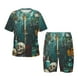thumbnail image 1 of Balery Baroque Floral Still Life Conjunto de Pijama Infantil de Manga Corta con Estampado – Ropa de Dormir de Algodón Suave-4X-Large, 1 of 6
