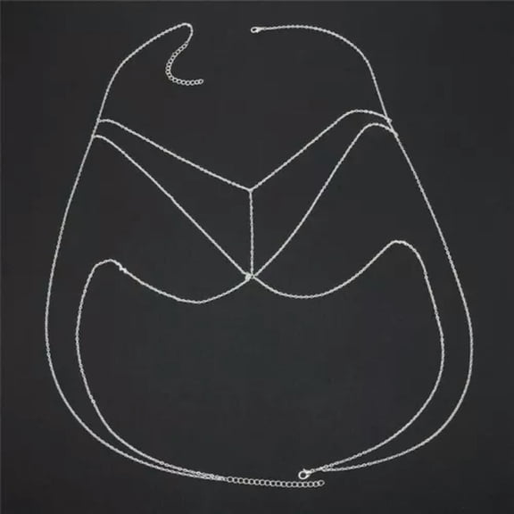 HOOUN Sexy Women Body Belly Waist Chain Necklace Bikini Harness Beach Jewelry Fashion-Silver