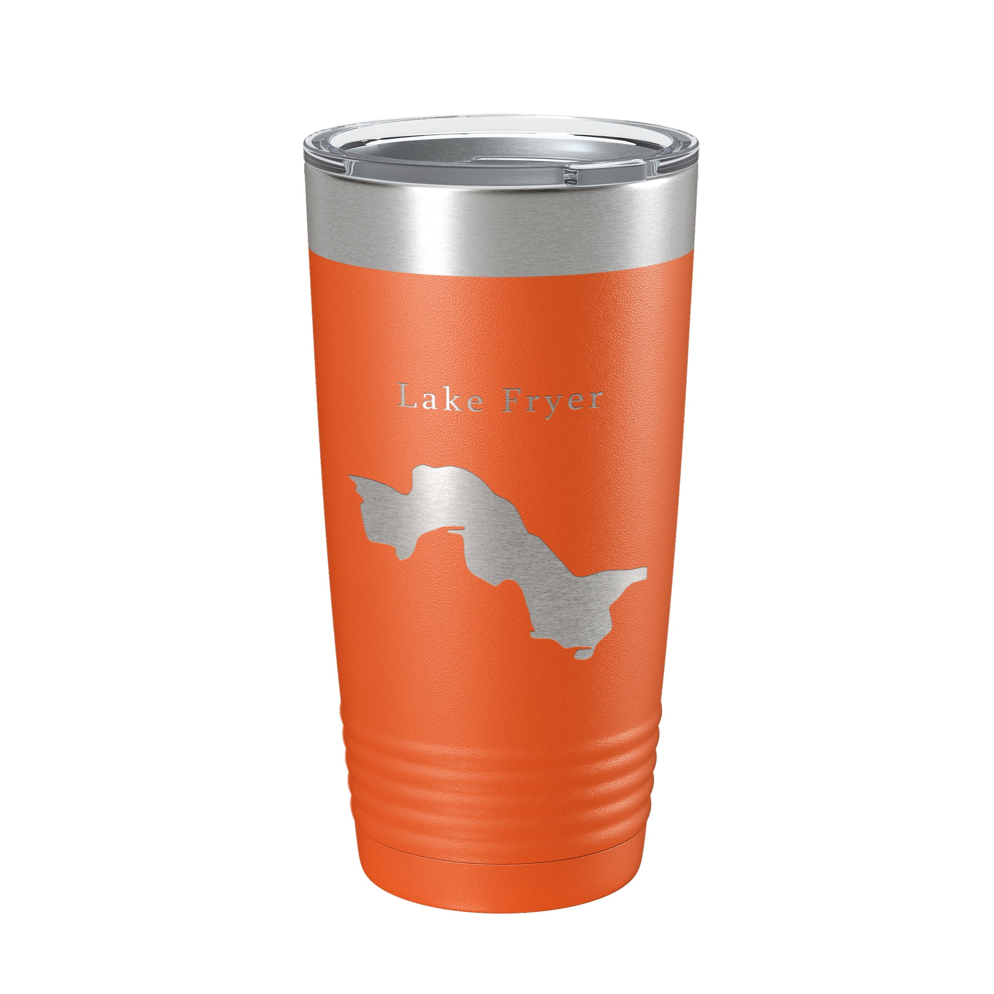 Lake Fryer Map Tumbler Travel Mug Insulated Laser Engraved Coffee Cup ...