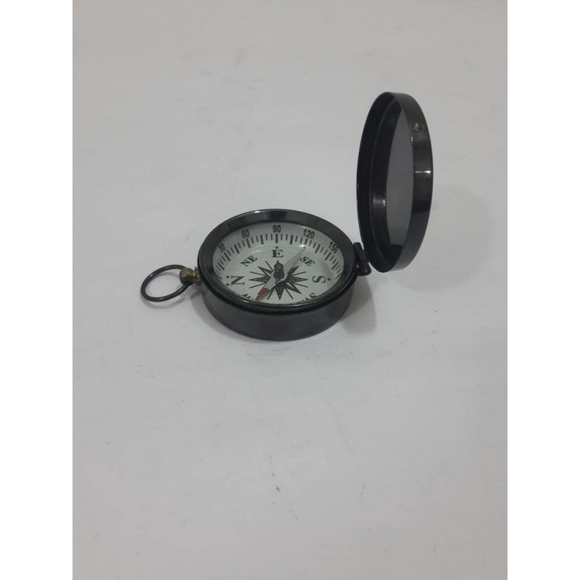 Brass Gift Compass - Vintage Replica Nautical Pocket Compass - Timeless Antique Style Home Décor