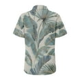 thumbnail image 5 of Hawaiian Shirts For Men And Women Short Sleeve Tropical Print T-Shirts Summer Button Down Collar Tops Loose Fit Beach Graphic Tee Casual Trendy Blouses 2024 Dark Green S, 5 of 5