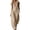 Beige#2, variant on Cargo Jumpsuits for Women V-Neck Sleeveless Adjustable Strap Button Front Romper Fashion Comfy Outdoor Hiking Casual Wide Leg Jumpsuit
