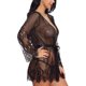 thumbnail image 5 of VISgogo Conjunto de dos piezas de lencería para mujer Perspectiva de moda Vestido de manga larga de encaje y tanga de cintura baja VISgogo moda, 5 of 7