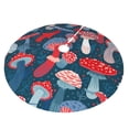thumbnail image 2 of Kll 48" Christmas Tree Skirt Colorful Mushrooms Xmas Tree Skirts Mat For New Year Xmas Holiday Party Indoor Outdoor Home Decoration, 2 of 9