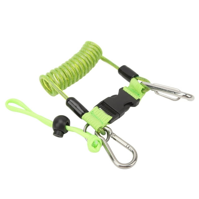 Corde de Ressort de Caméra de Plongée, Plongée en Acier Inoxydable Corde de Ressort de Crochet Perdue Lanière Enroulée pour l'Escalade en Plein Air de Plongée