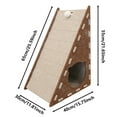 thumbnail image 3 of JoyMagic Triangular Cat Scratcher with Vertical Integrated, Wear Non-Shedding Scratching Board, Cat Bed and Climbing Mat, 3 of 8