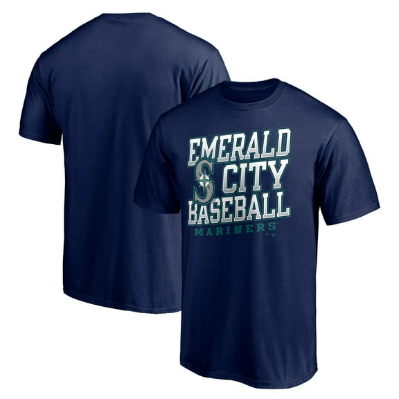 Men's Navy Seattle Mariners Emerald City Baseball T-Shirt