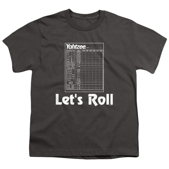 Yahtzee Lets Roll S/S Youth 18/1 T-Shirt Charcoal