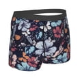 thumbnail image 3 of Daiia Flowers ad Butterflies Men's Underwear Boxer Briefs, Cotton Stretch Moisture-Wicking Underwear-Small, 3 of 9