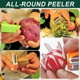 thumbnail image 3 of Pelador Multifuncional 2-en-1, Julienne Peeler Vegetable Peeler, with Spiral Slicer Tool, for Slicing and Peeling, All Kinds of Fruits and Vegetables (1PC), 3 of 9