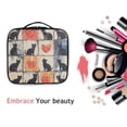 thumbnail image 6 of FORMRS Travel Makeup Bag Large Capacity Train Case Cosmetic Organizer with Adjustable Dividers, Cats and Hearts, 6 of 8