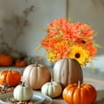 thumbnail image 5 of Moocorvic Thanksgiving Decorations Artificial Fall Flowers Bouquet, Fake Silk Flower Arrangements Home Indoor Office Wedding Bride Bouquets Tables Centerpieces, 5 of 7